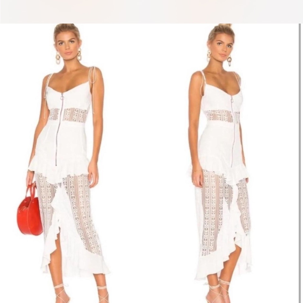 For Love and Lemons Lovebird Lace Midi